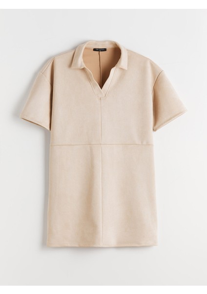 Yeni Sezon Gömlek Yaka Süet Mini Elbise indirimleri