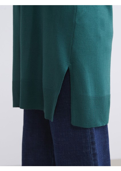 Yeni Sezon Bisiklet Yaka Kadın Triko Tunik modelleri