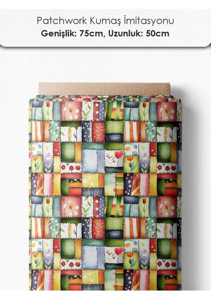 Kaktüs Desenli Patchwork Kumaş - 6 Adet 25X25 cm Kupon + Panel - %100 Pamuk Türk Saten Kalitesi modelleri