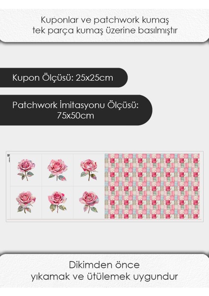 Patchwork Kumaş Seti – Dikiş ve Hobi Için %100 Pamuk Desenli Kumaş Kuponları