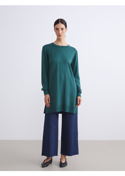 Yeni Sezon Bisiklet Yaka Kadın Triko Tunik fiyatları