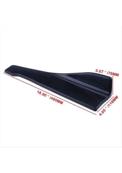Arabalar Için 48CM Yan Etekler Evrensel Tampon Spoiler Ayrıştırıcı Koruyucu Bmw F20 E90 Vw Golf Için Audi Için (Yurt Dışından) indirimleri