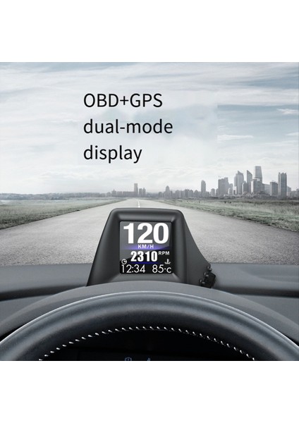 Obd+Gps Araba Sürüş A401 Baş Yukarı Görüntüleme Hız Göstergesi Yağ Basınç Su Sıcaklığı Yakıt Tüketimi Yerleşik Bilgisayar Çince (Yurt Dışından) fiyatları
