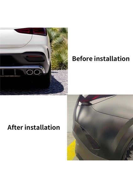 Araba Arka Tampon Ayırıcı Spoiler Canard Hava Havalandırması Süslemesi Mercedes Benz Amg Gle Coupe C167 GLE350 2020+ (B) (Yurt Dışından) fiyatları