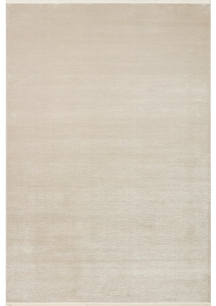 Athena Plaın Beıge Sık Dokuma Tekniği ile Üretilen Viskon Modern ve Sade Makine Halısı