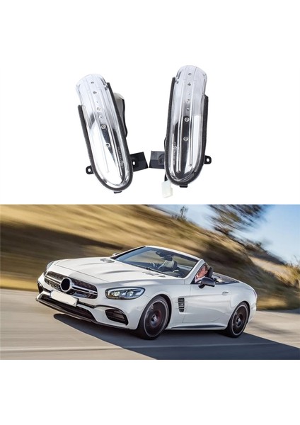 Dinamik LED Sıralı Göz Alma Aynası Işık Sinyal Lambası Mercedes Benz Slk Sınıfı R171 Sl-Sınıfı R230 2008-2011 (Yurt Dışından)