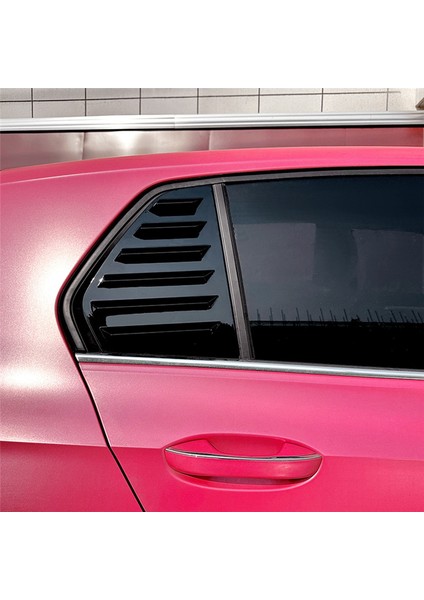 Araba Yan Arka Pencere Deklanşör Yan Havalandırma Kapağı Kaplama Vw Volkswagen Golf Için Dekorasyon 8 Mk8 2020-2022 (Siyah) (Yurt Dışından)