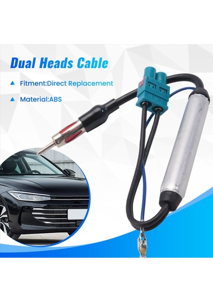 Volkswagen Araç Aksesuarları Için Araba Radyosu Çift Kafa Anten Bağlantıları Kablosu Radyo Adaptör Kablosu (Yurt Dışından) fırsatları