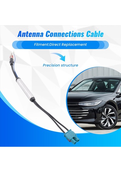 Volkswagen Araç Aksesuarları Için Araba Radyosu Çift Kafa Anten Bağlantıları Kablosu Radyo Adaptör Kablosu (Yurt Dışından) indirimleri