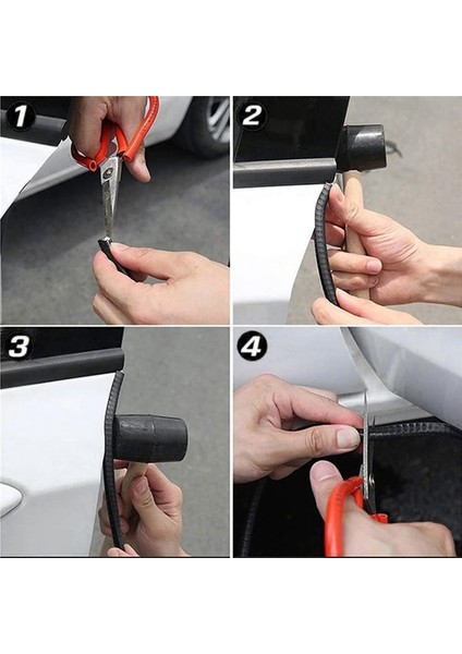 Araba Kenar Koruyucusu 10M U-Şekil Kenarı Koruma Kauçuk Kenar Koruyucusu Suv Sedan Mpv ve Çoğu Model Için (Yurt Dışından) modelleri