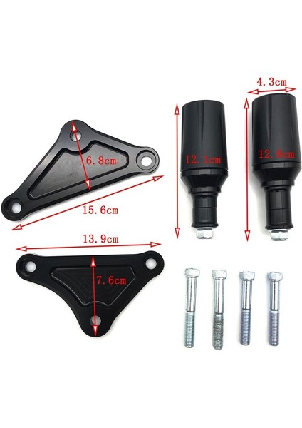 Suzuki GSXS1000 Katana 2019-2023 Motor Çerçeve Çerçeve Anti-Fall Stick Motor Koruyucu Koruma Siyah (Yurt Dışından) indirimleri