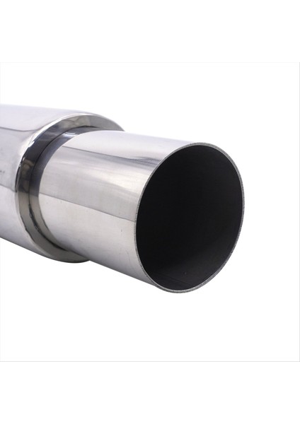 51MM Değişken Egzoz Uç Sistemi Muffler Tail Boru Gümüş Paslanmaz Çek Otomobil Accessries Evrensel (Yurt Dışından) fırsatları