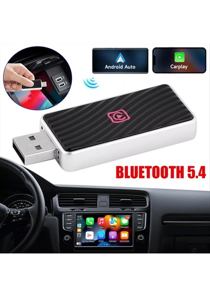 Android Auto Plug Play Converts Wired Için Mini USB Kablosuz Carplay Adaptörü (Yurt Dışından) fiyatları