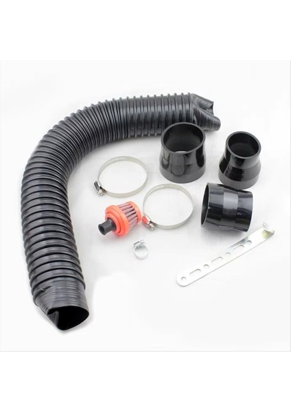 Araba Modifikasyonu Soğuk Giriş Hava Filtre Kiti Akış Hava Filtre Elemanı 76MM Emme Hava Kutusu Kiti 3 Inç (Yurt Dışından) indirimleri