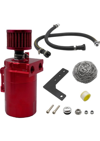 Chevy Silverado Için Air Fiter Yağ Ayırıcısı ile Araba Havalandırıcı Yağ Pot Kiti 19-20 Gmc Sierra 19-20 Kırmızı (Yurt Dışından)