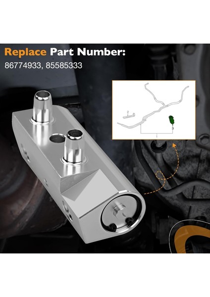 Araba Trans Soğutucu Termal Baypas Valfi 86774933 86774933 Gmc Sierra Chevy Silverado Cadillac Ct6 Bypass Termal Valf (Yurt Dışından) modelleri