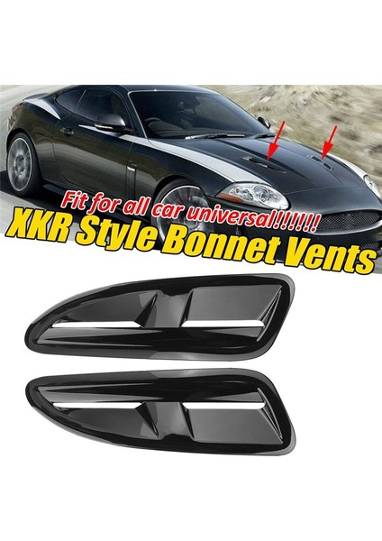 Bonnet Hava Havalandırma Kapağı Trim Evrensel Jaguar Xkr Xk8 Mazda Mx5 Rx8 Odak Rs St Fiesta Aksesuarları Parlak Siyah (Yurt Dışından) fiyatları