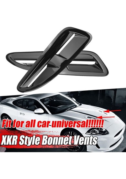 Bonnet Hava Havalandırma Kapağı Trim Evrensel Jaguar Xkr Xk8 Mazda Mx5 Rx8 Odak Rs St Fiesta Aksesuarları Parlak Siyah (Yurt Dışından) modelleri
