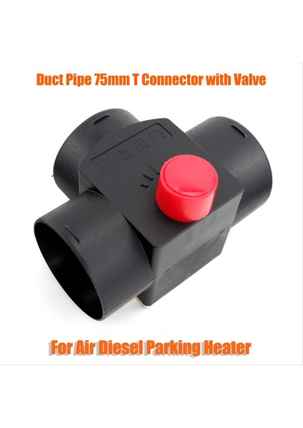 75MM Valf Flep Ayarlanabir Hava Dizel Isıtıcı Havalandırma Dükleme T Dalı Ayrıştırıcı Egzoz Boru Birleştirici Konektör Araba Kamyonu (Yurt Dışından) indirimleri