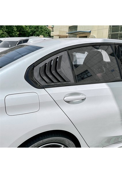 Bmw 3 Serisi G28 G20 (Karbon) Için Araba Arka Pencere Panjur Üçgen Deklanşör Çıkarma Trim Aksesuarları (Yurt Dışından)