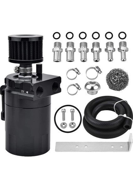 Evrensel Araba Nefes Yağı Yakalama Kiti Hava Filtresi Yağı Toplama Konteyner Hava Filtresi Havalandırma Yağ Tenceresi (Yurt Dışından)