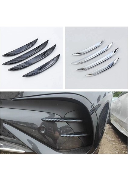 Araba Ön Sis Lamba Lambası Kaş Çerçeve Kapak Kapağı Çıkartması Mercedes Benz Glc Sınıfı X254 2023 (Gümüş) (Yurt Dışından) fiyatları