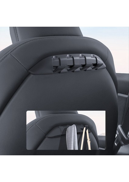 Tesla Model 3 Y Araba Koltuğu Giz Kancalar Çanta Çantası Askısı Seater Seater Seater Bracket Askı Araç Aksesuarları (Yurt Dışından) indirimleri