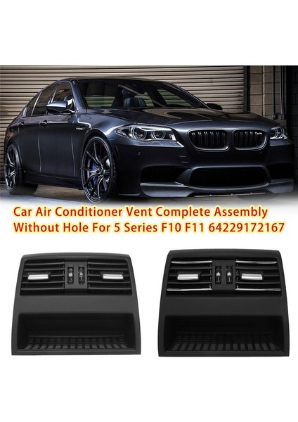 Arka Konsol Saç Kremi Temiz Hava Havalandırma Grille Compele Parti Bmw 5 Serisi F10 F11 64229172167 (Siyah) (Yurt Dışından) fırsatları