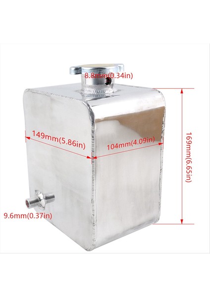 Araç Modifikasyonu Geçirgen Kabarcık Pot Alüminyum 2 5l Soğutucu Radyatör Su Deposu Taşma Genişleme Tankı Gümüş (Yurt Dışından) fiyatları