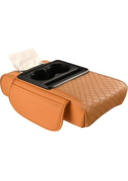 Araç Kolçak Kutusu Bardak Tutucu Doku Kutusu Yan Depolama Cep ile Otomatik Iç Kol Dinlenme Kapağı (Yurt Dışından)