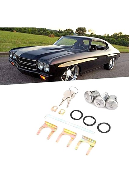 2set Kapı Anahtar Kiti Kapı Kit Sindir Keys ile Set 654394765282 Chevrolet Camaro Chevelle (Yurt Dışından) modelleri