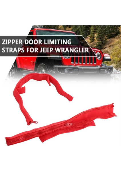 2pcs Kapı Sınırlayıcı Kayış Ayarlanabir Kapı Kayışı Kapı Sınırlama Kayışı Fermuar ile Fermuarlı Jk Jl Tj Yj Cj Jku 2007-2020 (Yurt Dışından) fırsatları