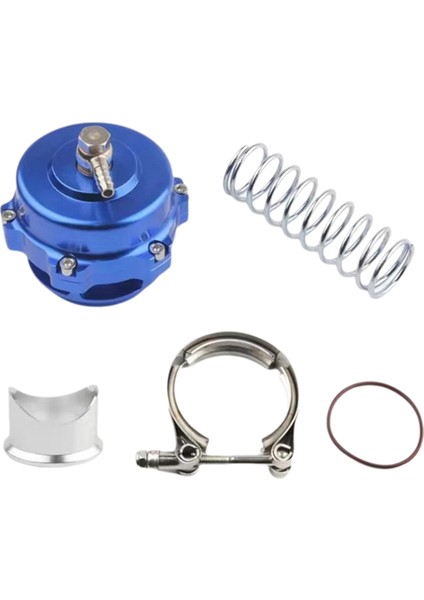 Araç Modifikasyonu 50MM Blow Off Valf Kiti Türbin Basınç Tahyesi Valf Kiti Bov Türbin Havalandırma Valfi Mavi (Yurt Dışından)