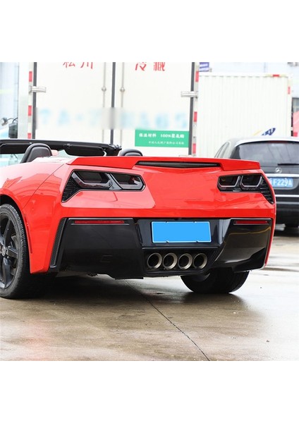 Araba Arka Kuyruk Işık Arka Sis Lambaları Karartma Kapağı Kaplama Döşeme Stick Tail Işık Kapağı Chevrolet Corvette C7 2014-2019 (Yurt Dışından) indirimleri