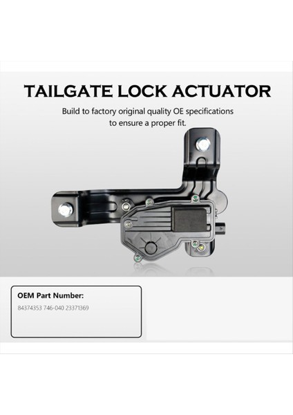 Araba Arka Kapağı Gövde Mandalı Aktüatör Kidi Gmc Sierra Chevy Silverado 1500 2500HD 2016-2019 84374353 23371369 (Yurt Dışından) fırsatları