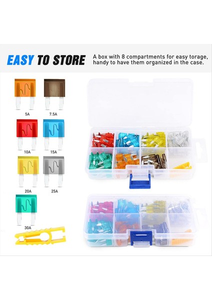 10 Adet Sigorta Sahibi 120PCS Araba Sigortalı 14AWG Sigorta Sahibi (5A 7 5A 10A 15A 20A 25A 30A) Otomatik Için Sigorta Sahipleri (Yurt Dışından) fiyatları