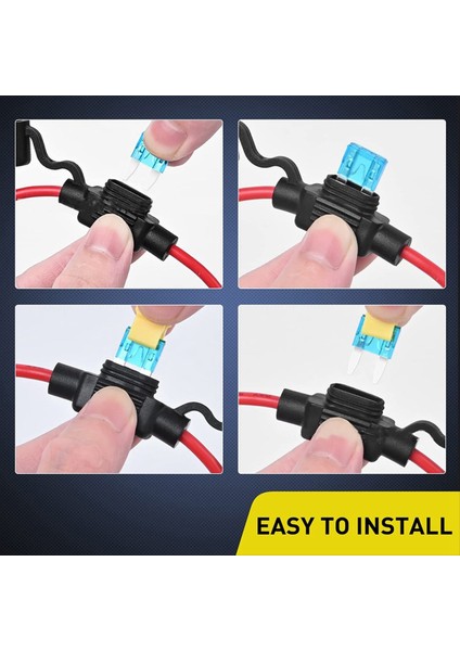 10 Adet Sigorta Sahibi 120PCS Araba Sigortalı 14AWG Sigorta Sahibi (5A 7 5A 10A 15A 20A 25A 30A) Otomatik Için Sigorta Sahipleri (Yurt Dışından) fırsatları