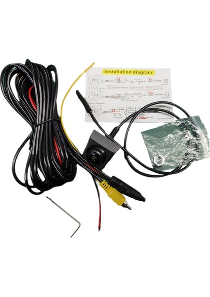 Araba Arka Görünüm Kamerası 1080P Ahd Ters Arka Kamera 170 ° Geniş Açılı Gece Görme Park Yardım Kamerası (Yurt Dışından)