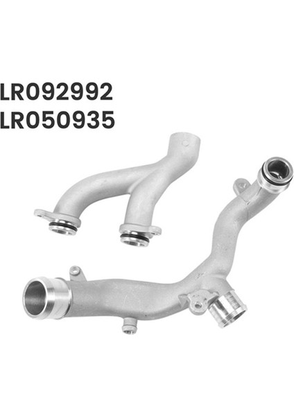 Araba Alüminyum Termostat Su Çıkış Tüp Hortumu Üst LR090630 Discovery 4 Range Rover Sport Velar Için Alt LR092992 (Yurt Dışından) fiyatları