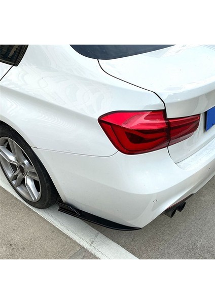 Araba Arka Tampon Dudak Difüzör Yan Kılplatıcılar Bmw 3 4 Seri F30 F31 Sedan/touring M Sport 2013-2019 (Siyah) (Yurt Dışından) modelleri
