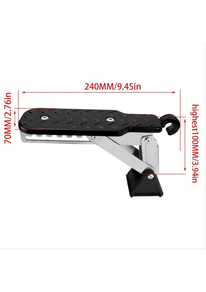 Araba Kapısı Adım Pedalı Her Iki Ayağı 7 Gözler Çoğu Araba Suv ve Kamyonu Için Ayarlanabir Yükseltilmiş Uygun Araba Çatı Erişimi B (Yurt Dışından) indirimleri