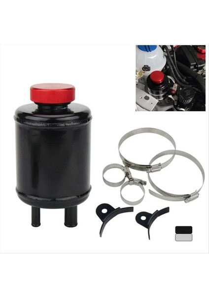 Araba Modifikasyonu Evrensel Hidrok Direksiyon Rezervuarı Yarış Kelepçesi Alüminyum Su Deposu Yarış Kelepçe Gümüş (Yurt Dışından) fırsatları