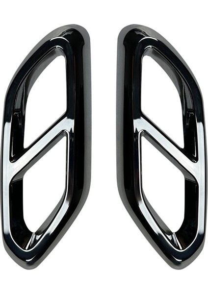 Araba Arka Boğaz Egzoz Borusu Susturucu Uçları Mercedes Için Kapak Kaplama Benz Glc Sınıfı X254 2023+ GLC260 GLC300 Amg (Siyah) (Yurt Dışından)