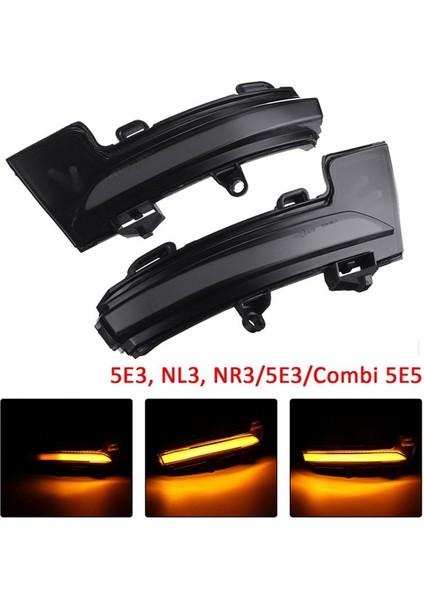 Vw T-Roc T-Cross LED Için Araba Yan Ayna Flaşör Göstergesi Skoda Octavia Için Dinamik Dönüş Sinya Yanıp Sönen Işık 3 Mk3 Iıı (Yurt Dışından) modelleri