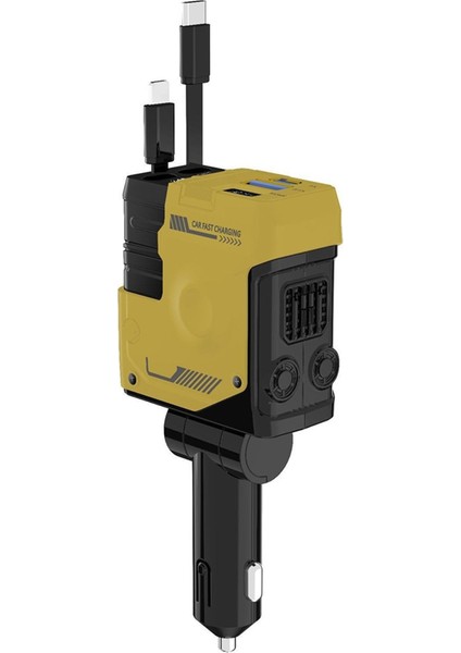 Cep Telefonu Için Tüm Modeller Için Uygun Geri Çekilebir 120W Araba Şarj Cihazı Dört Bağlantı Noktalı Süper Hızlı Şarj Cihazı (Yurt Dışından)