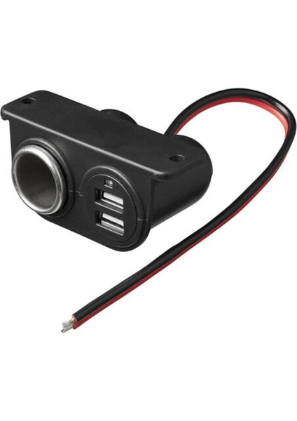 USB Bağlantı Noktası Soketi Dc 5V 3 1A Çift USB Dahi Araç Kampçı Adaptör Daha Hafif Multi Fiş Şarj Cihazı 12-24V (Yurt Dışından)