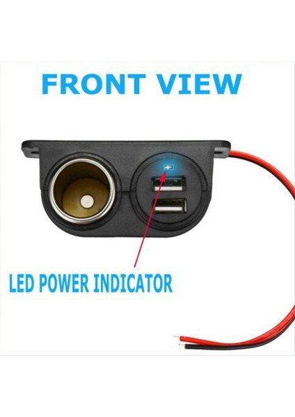 USB Bağlantı Noktası Soketi Dc 5V 3 1A Çift USB Dahi Araç Kampçı Adaptör Daha Hafif Multi Fiş Şarj Cihazı 12-24V (Yurt Dışından) fırsatları
