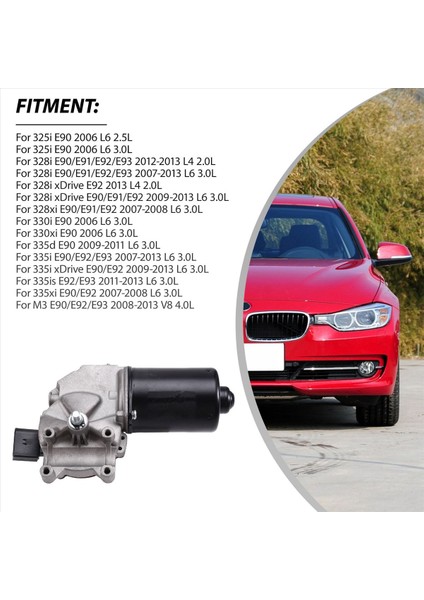 61617161711 Bmw 3 Serisi 328I 328XI 330XI 335D 2006-2013 Için Araba Ön Cam Silecek Motoru (Yurt Dışından) indirimleri