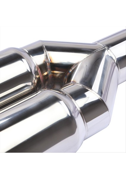 Evrensel 63MM Giriş 76MM Çıkış Çift Sindir Paslanmaz Çek Egzoz Tail Borsası Susturucu Araba Egzersiz Sistemi (Yurt Dışından) fırsatları