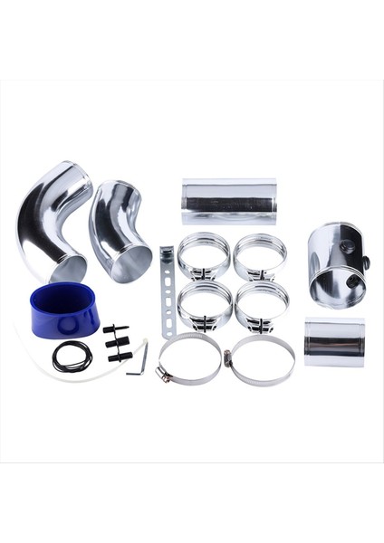 Araba Modifikasyonu 76MM Evrensel Emme Borusu Kiti 5 Bölüm Çok Fonksiyonlu Hava Giriş Kombinasyonu Soğuk Hava Alüminyum Tüp (Yurt Dışından) indirimleri